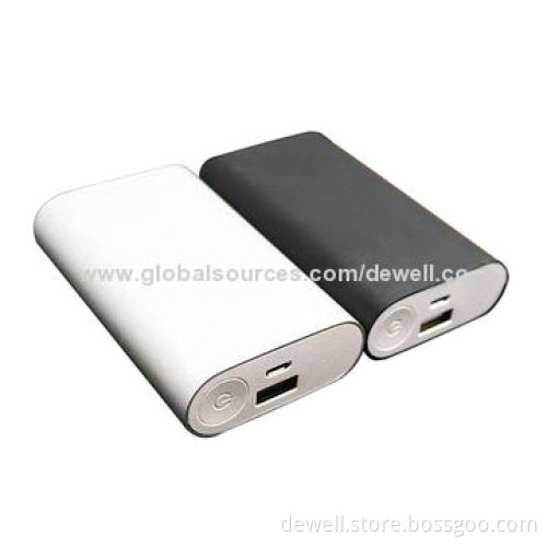 4000mAh grade A 18650 Li-ion battery USB mobile phone chargers, metal case, LED battery indicator